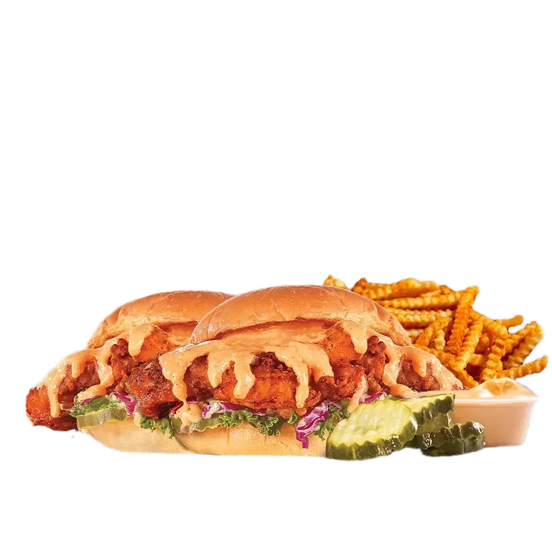 2 Cauli Sliders w/ Fries